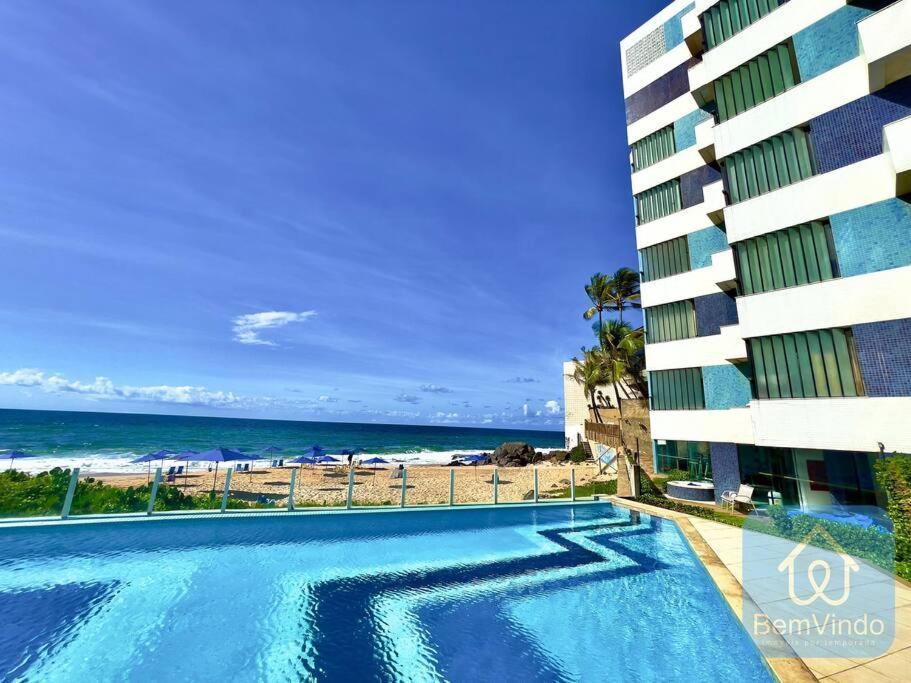 Apartamento Completo Com Vista Mar E Pe Na Areia Salvador Eksteriør bilde